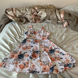 Floral print dress, size L